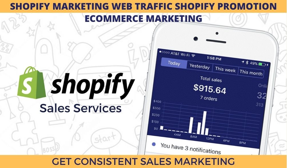 I will do consistent shopify store marketing shopify sales promotion and marketing ads